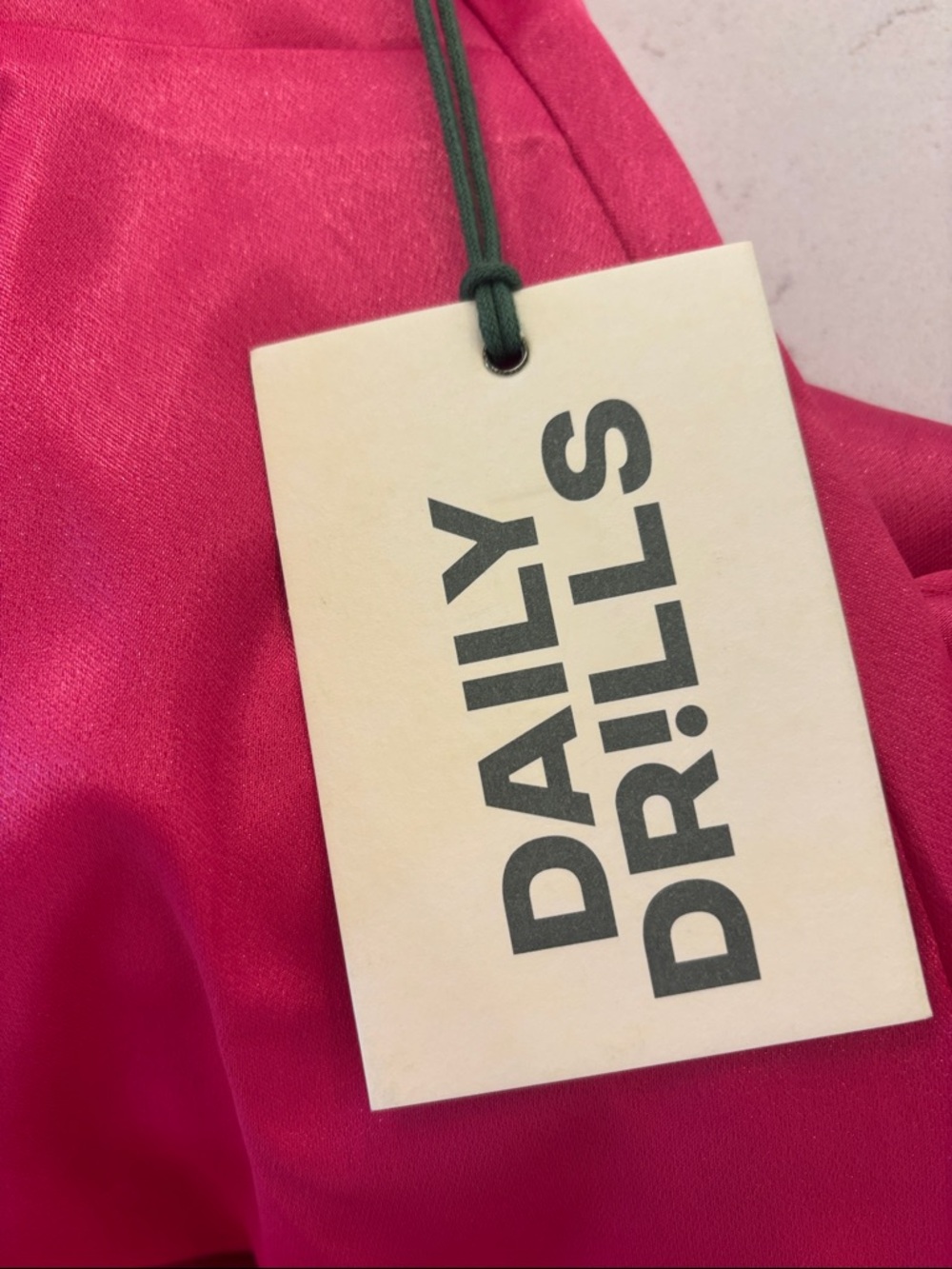 Daily Drills Pink Silky Maxi Dress Wedding Guest Formal Cocktail Party NWT XS - Picture 6 of 7